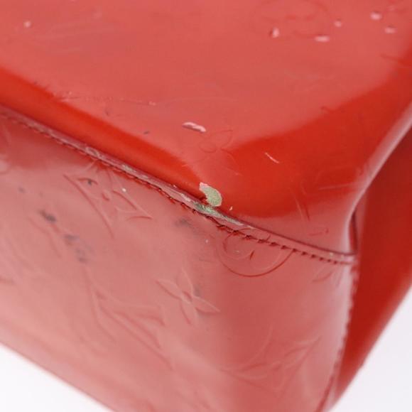 LOUIS VUITTON Monogram Vernis Reade PM Hand Bag Red Rouge M91088 LV Auth ki5902 - Picture 16 of 16